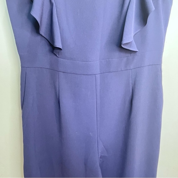 Eliza J Flutter Sleeve Jumpsuit Navy Size 18 - Picture 5 of 9